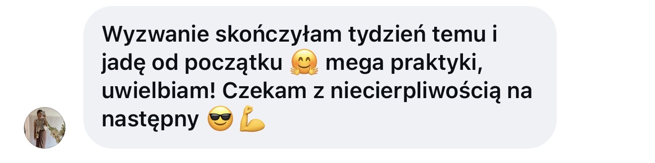 Opinia uczestniczki wyzwania ABS 14