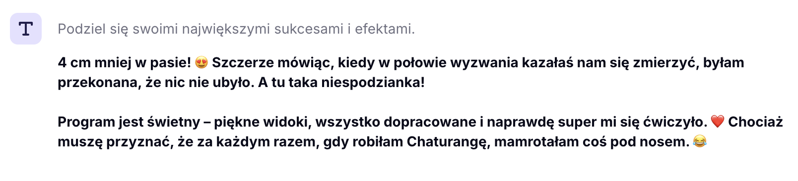 Opinia uczestniczki wyzwania ABS 17