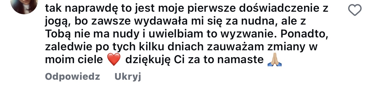 Opinia uczestniczki wyzwania ABS 2